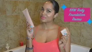 KKW Body Foundation Review!! Tested on Strawberry Legs!