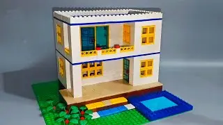 How To Build a LEGO Luxury Modern House Exterior Design 🏡 MOC | Building Blocks Instructions | Diy