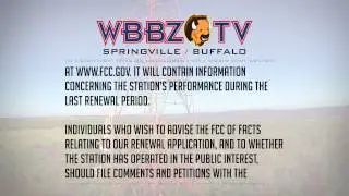 WBBZ-TV FCC Announcement