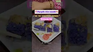 ‼️Purple rice sushi now available on the streets of Mumbai🍣🥢 #food #trending #shorts .