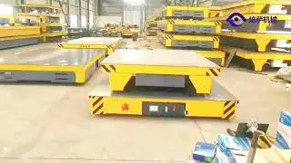 Intelligent transfer heavy duty truck trackless electric remote control 30 tons flat car flat car