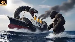 King Kong vs Giant Serpentra:60 Million Year Battle On Titanic Ship : Epic Shutdown | King Kong 2025