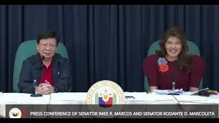 LIVE: Press Conference of Sen. Rodante Marcoleta at Sen. Imee Marcos.