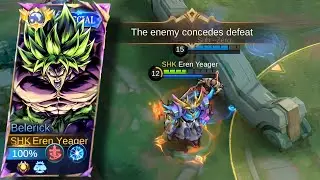 HOW TO MAKE ENEMY SURRENDER (belerick best build) MLBB