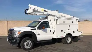 2015 Ford F550 4x4 Altec AT37-G Articulated Bucket Truck