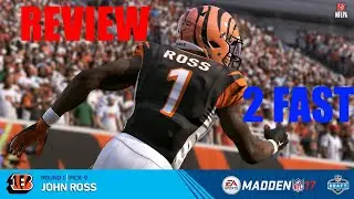 MADDEN 18 | JOHN ROSS PLAYER REVIEW | FASTEST CARD IN MUT 91 SPEED