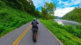 POV Motorcycle Ride To Fontana Lake - KTM 1290 Super Duke R Evo