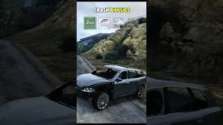 CRASH PHYSICS! GTA 5 vs Forza Horizon 5 vs DriveX vs Flatout 2 #gaming #shorts