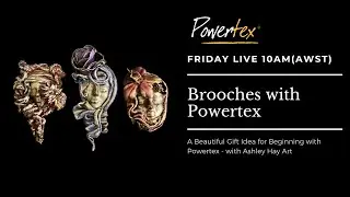 FABRIC BROOCHES - A Beautiful Gift Idea for Beginning with Powertex