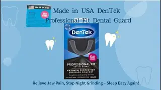 Made in the USA &ndash; No More Jaw Pain! DenTek&rsquo;s Professional Guard for a Peaceful Night&rsquo;s Sleep.