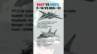 F-14 Tomcat vs MiG-31 Foxhound | Interceptor Showdown #shorts