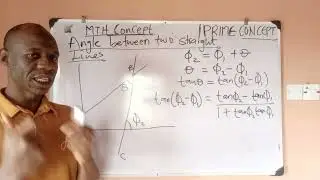 How to Find the Angle Between Two Straight Lines| Step-by-Step Derivation + Example #education#maths