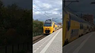 NS VIRM4 9550 + 9562 passeert Station Duivendrecht richting Amsterdam CS #ns #virm