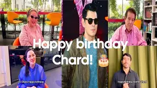 Richard Gutierrez's mother, father, and sister, & co-worker Gerald, congratulate him on his birthday