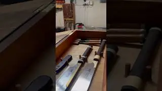 Finishing touches on a box for my beautiful handtools #woodworking #asmr #japanese #youtubeshorts