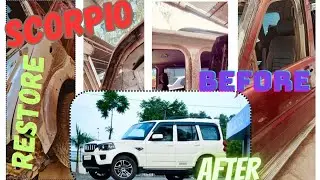 Scorpio restoration| car painting process #carpainting #diy