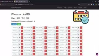 Attendance Management System | Mini Project in PHP | Bca | Mca | php project with source code | 2022