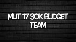 MUT 17 30K Budget Team