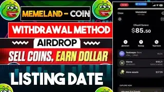 Memeland airdrop new update today | memeland airdrop withdraw | memeland airdrop listing date
