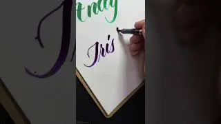 #trisha #brushlettering #rhodiapad #karinmarkers #calligraphy #lettering