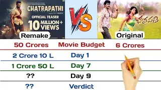 Chatrapathi vs Chatrapathi Box Office Collection Comparison 2023 | Day 9
