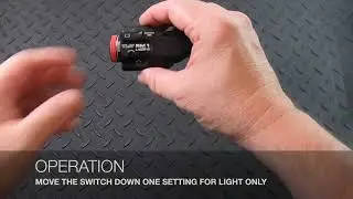 STREAMLIGHT RAIL 1 MOUNTED LIGHT & GREEN LASER 69444
