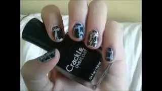 How to apply crackle nail polish: quick and easy demo