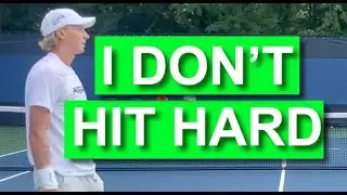 Pro Tennis Players Don't Hit that Hard