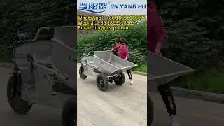 JIN YANG HU Stainless Steel Dump Truck Three-wheel Electric Dumper Easy to Operate #dumper #3wheels