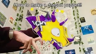 How To Make A Dragon Puppet!🌊🪼🌿