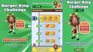 How to Unlock  The Burger King  - Stage 1/3 Completed Subway City 2022 - GamePlay