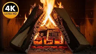 🔥 LIVE Winter Fireplace 4K &ndash; Cozy Night & Warm Home Ambience