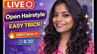 Sirf 1 Trick Se Perfect Open Hair Curls 😍 | Easy Self Hairstyle LIVE #hairstyle #ytshorts