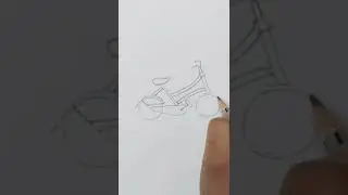 #shorts#bicycle#How to draw a cycle with two circle#