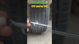 Small Stone = Big Damage! 😳 Tyre Safety Tip #carcare