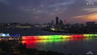 230604 반포대교 물오른 🌅노을🌇과  무지개🌈 분수쇼