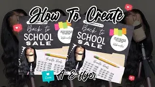 How To Create Back To School Hair Flyer On Canva | Glam Graphics