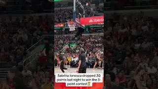 Sabrina Ionescu wins the 3-point contest🔥