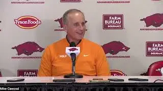 Tennessee Coach Rick Barnes on the Hogs 86-75 Win Over the Vols