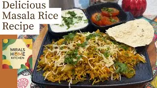 Quick Masala Rice Recipe in Cooker | Quick & Flavorful One-Pot Meal | Mirals Home Kitchen