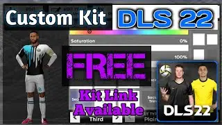 Dls 22 blue white kit | dls 22 new Custom kits | Dls 22 Custom kit #28
