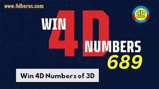 Win 4D numbers of 3D - 689