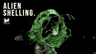 Alien Shelling Cinema 4D Artwork | NFT on Mintable