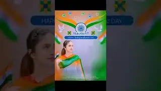 Happy independence day photo editing picsart app #short // 15 August photo editing #shortvideo
