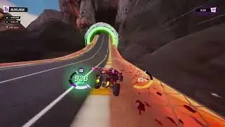 Many swear words later, a PB.....Fortnite Rocket racing speedrun 