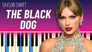 The Black Dog (EASY PIANO TUTORIAL) - Taylor Swift
