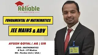 Fundamental of MATHEMATICS | Reliable institute kota | Ayush goyal Sir #jeemains #allenkota