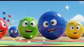 Learn Colors with Bouncing Balls ⚽🎾 | Colors Song for Kids | Fun Learning Video for Children