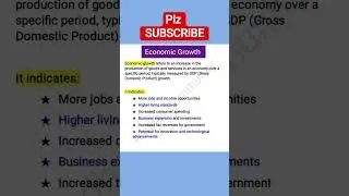 What is Economic Growth? #shorts #shortvideo