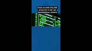 NCAA allows college athletes to bet on professional sports starting Nov. 1